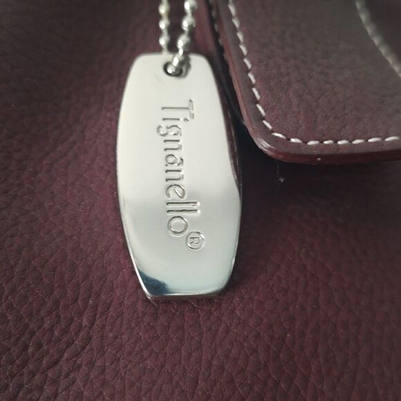 Tignanello leather deep reddish brown shoulder bag & matching wallet - Picture 7 of 13